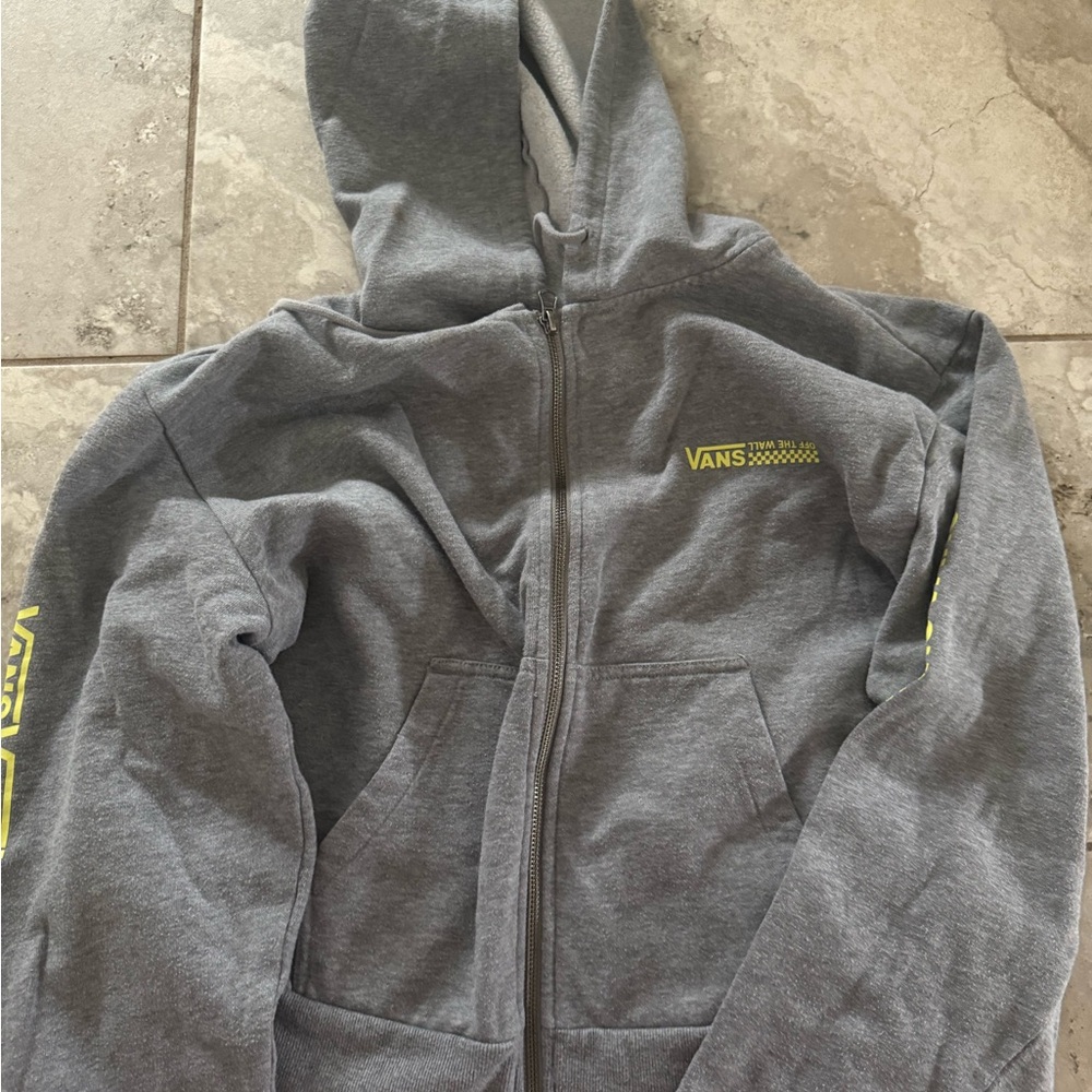 Vans Gray cropped Hoodie